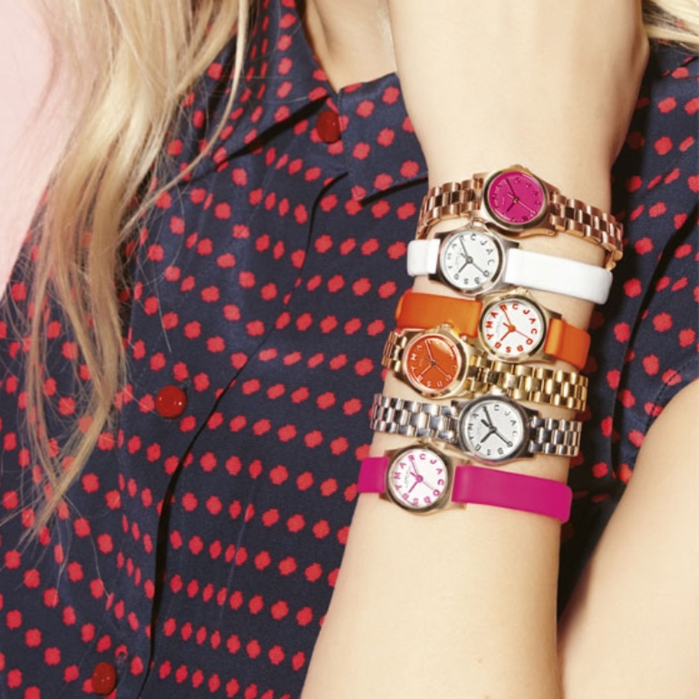 Marc by Marc Jacobs Orange Henry Dinky Wrist Watch